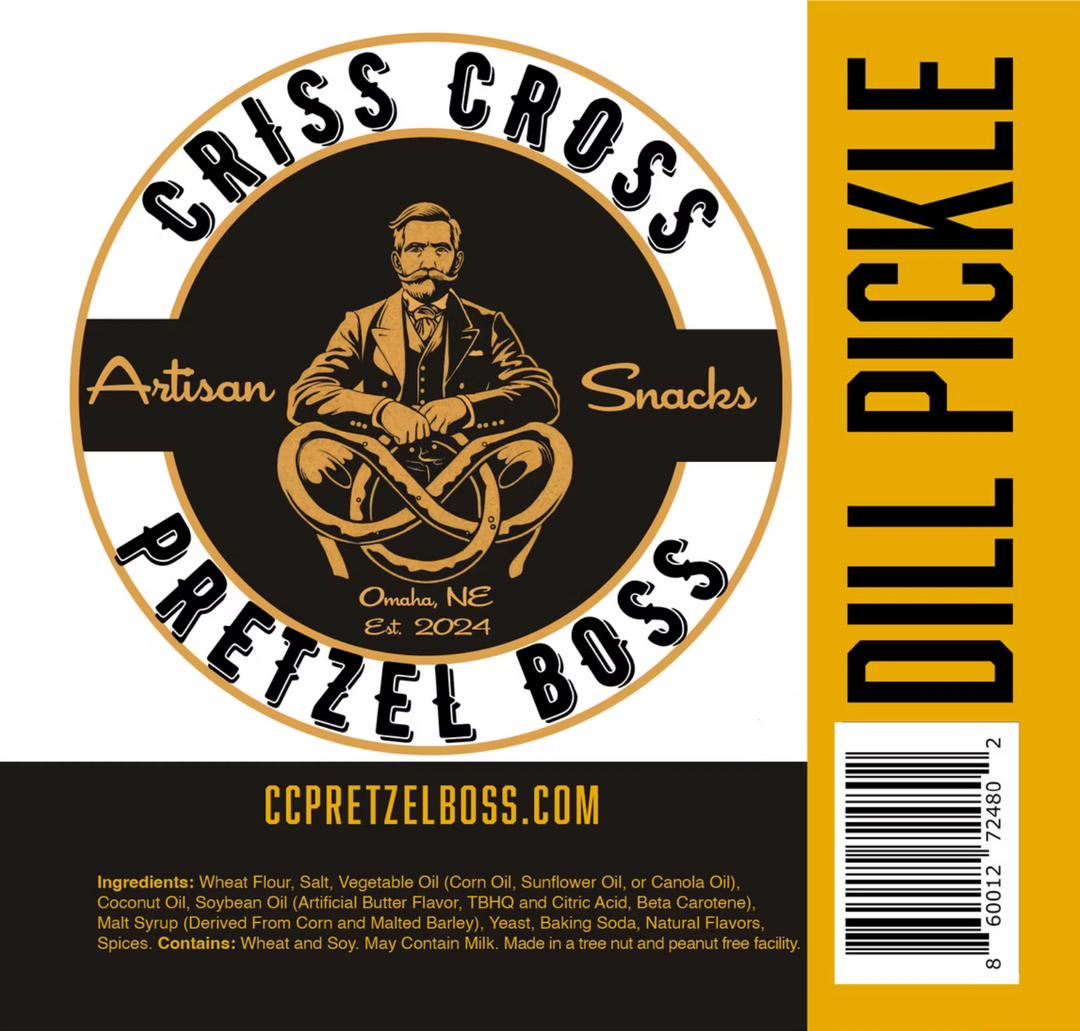 Dill Pickle Flavored Pretzels | 10 oz Bag | Criss Cross Pretzel Boss