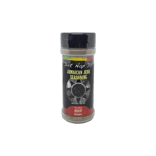 Jamaican Jerk Seasoning | 3.2 oz. | Dirt Nap Dip | Nebraska Seasoning | You Buy, We Give 100% | Great As A Dry Rub or Marinade | Well-Suited for Chicken, Pork, Beef, Veggies | Locally Sourced Ingredients | All Natural Ingredients