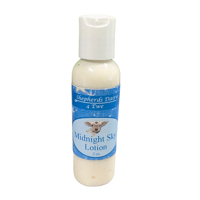 Midnight Sky Lotion | Multiple Sizes | Victorian Lotion | Daily Moisturizer | Sheep Milk Lotion | Skin Firming | Hydrating Minerals | Leaving the Skin Silky and Smooth | Fresh, Clean Scent | All Natural