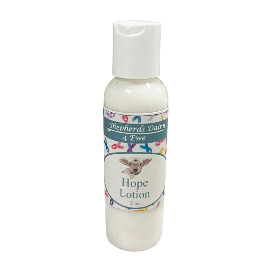 Hope Victorian Lotion | Cancer Tribute | Multiple Sizes | Fresh, Earthy Scent | Sheep Milk Lotion | Skin Firming | Long Lasting Skin Hydration | Full Body Lotion | All Natural | Soothing | Daily Moisturizer