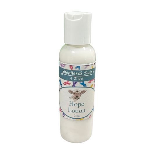 Hope Victorian Lotion | Cancer Tribute | Multiple Sizes | Fresh, Earthy Scent | Sheep Milk Lotion | Skin Firming | Long Lasting Skin Hydration | Full Body Lotion | All Natural | Soothing | Daily Moisturizer