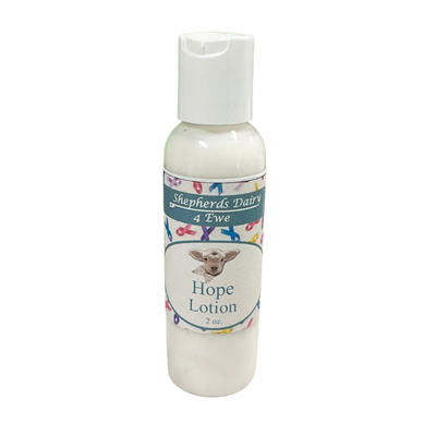 Hope Victorian Lotion | Cancer Tribute | Multiple Sizes | Fresh, Earthy Scent | Sheep Milk Lotion | Skin Firming | Long Lasting Skin Hydration | Full Body Lotion | All Natural | Soothing | Daily Moisturizer