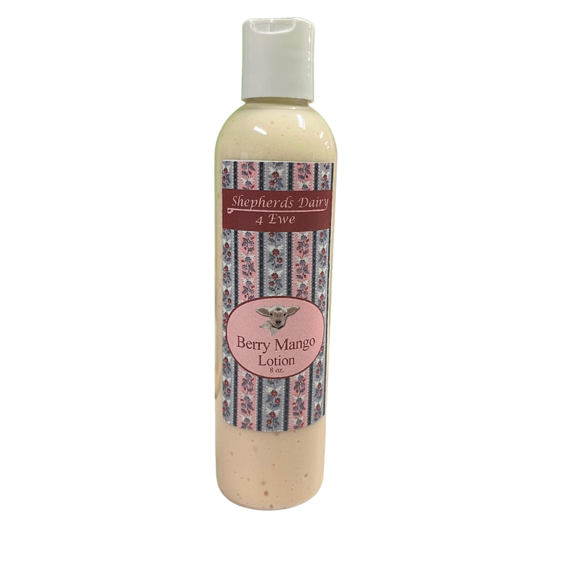 Berry Mango Lotion | Multiple Sizes | Victorian Lotion | Skin Firming Lotion | Fresh Tropical Scent | Moisturizing | Sheep Milk Lotion | Hydrating for Dry Skin | Hand and Body Lotion