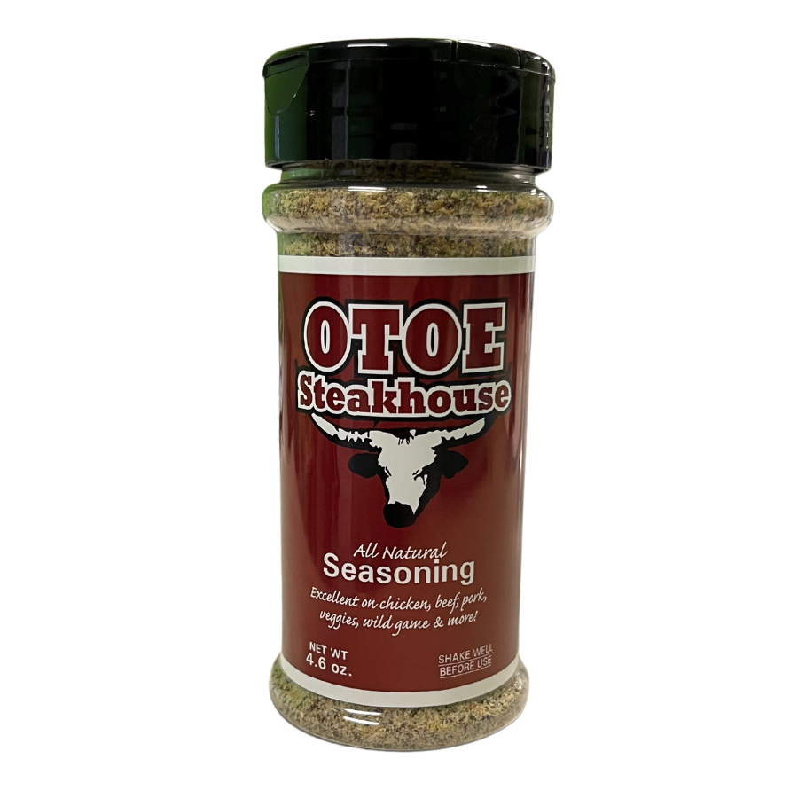 Otoe Steakhouse Original Seasoning | Pack of 3 | 4.6 oz. | Excellent on Chicken, Beef, Pork, Veggies, Wild Game, and More! | Nebraska Made Spice | Try in Dips and Marinades | Perfect Blend of Herbs and Spices