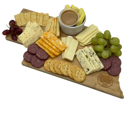 Nebraska Cheese Gift Box | Best Farmstead Cheese | 6 Flavors | Hand-Cut Blocks | Made in Small Batches | Carefully Aged