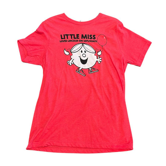 Little Miss Shirt | Nebraska Edition | Little Miss Loves Lincoln On Saturdays Design | Cute Shirt For Gameday Events | Soft & Loose Fitting