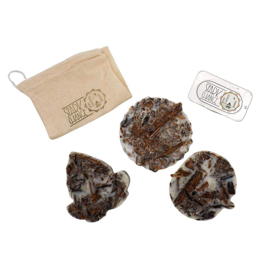 Organic Artisan Fire Starter Kit | Pack of 3 | Spark Change