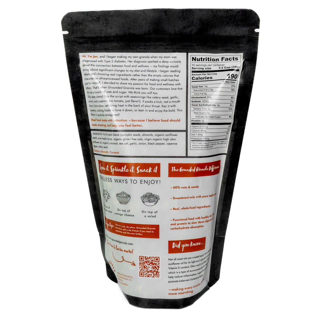 Spicy Bloody Mary Granola | 12 oz | Grounded Granola