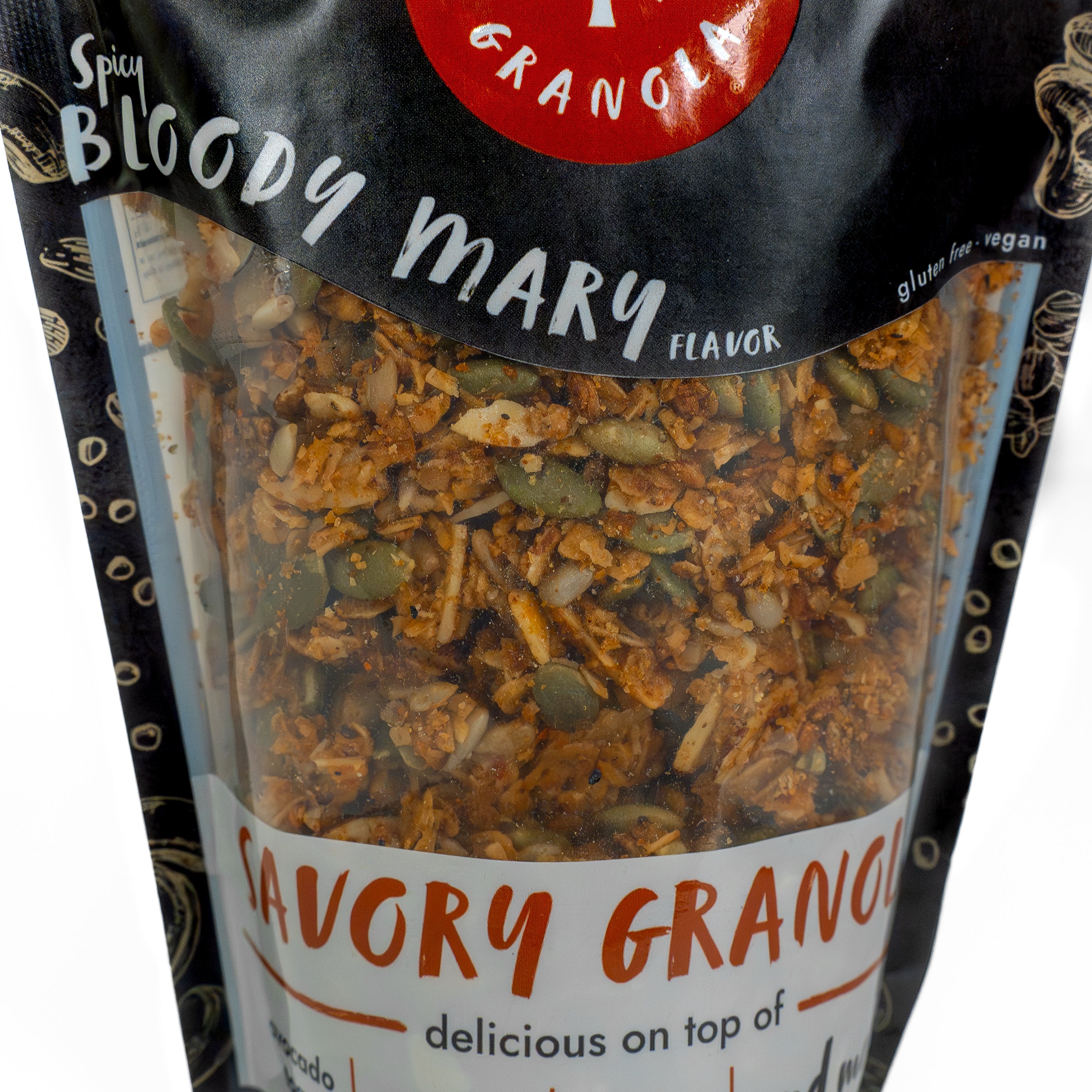 Spicy Bloody Mary Granola | 12 oz | Grounded Granola – BuyNebraska.com