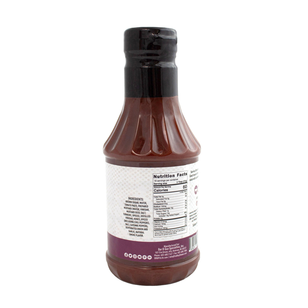 Sticky Stuff Natural BBQ Sauce 19 oz | Pack of 2 | Gluten Free | Hickman's Fat Boy BBQ