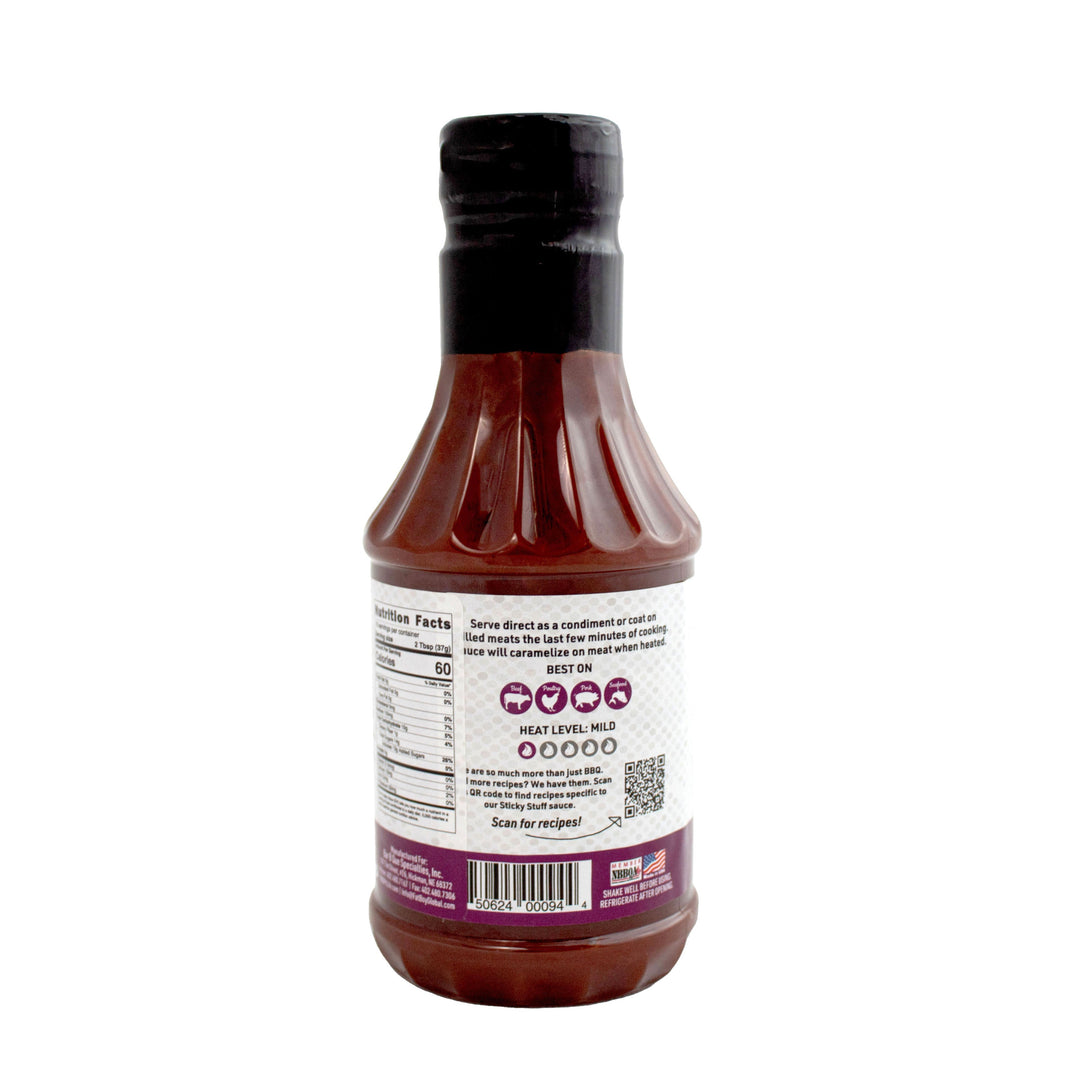 Sticky Stuff Natural BBQ Sauce 19 oz | Gluten Free | Hickman's Fat Boy BBQ