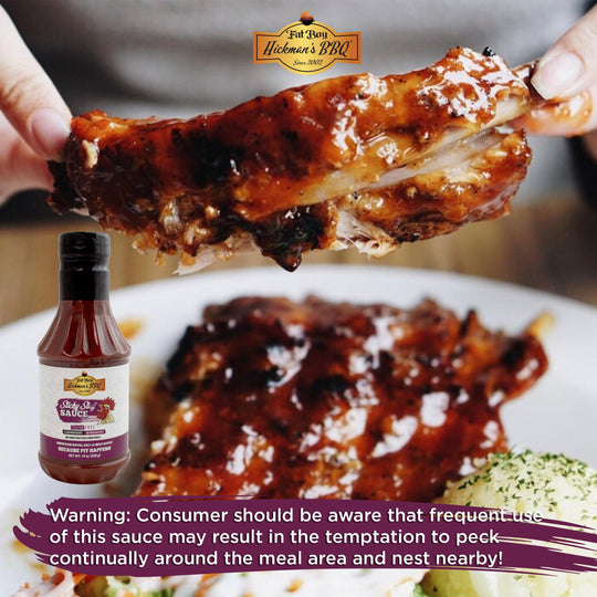 Sticky Stuff Natural BBQ Sauce 19 oz | Pack of 2 | Gluten Free | Hickman's Fat Boy BBQ