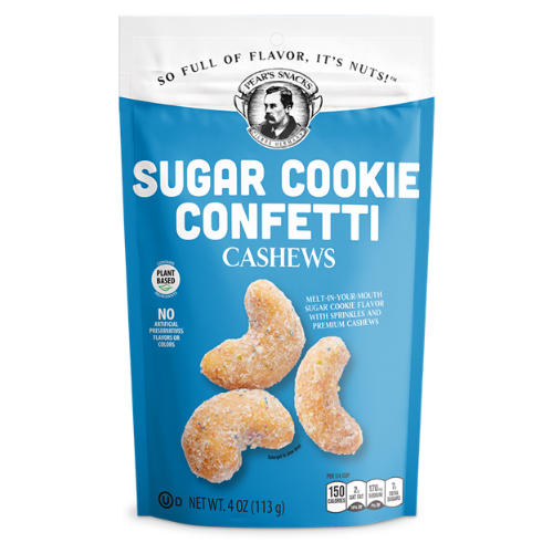 Sugar Cookie Confetti Cashews | Sweet Sugar Cookie Flavor Coated On Heart-Healthy Cashews | Perfect Pick-Me-Up Snack | Award-Winning | Naturally Flavored | 3 Pack | Shipping Included