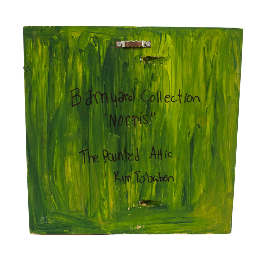 Norris The Rooster | 11 X 11 | Old Wood Canvas | The Painted Attic