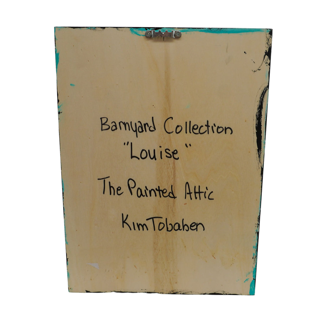 Louise the Sunflower Cow | 9.75 X 13.25 | Old Wood Canvas | The Painted Attic