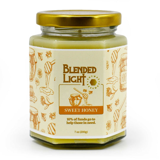 Sweet Honey Scented Candle | Multiple Sizes | Blended Light
