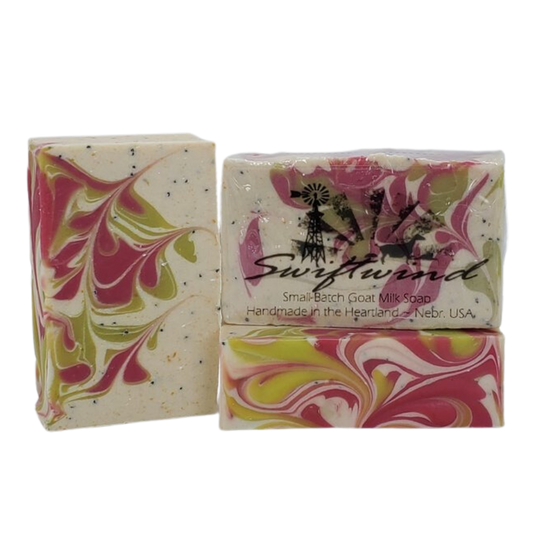 Goat Milk Soap | Dragon Fruit Soap Bar | Handmade in the Heartland | 3 oz. | Small Batch | Fresh, Fruity Aroma | Exfoliating