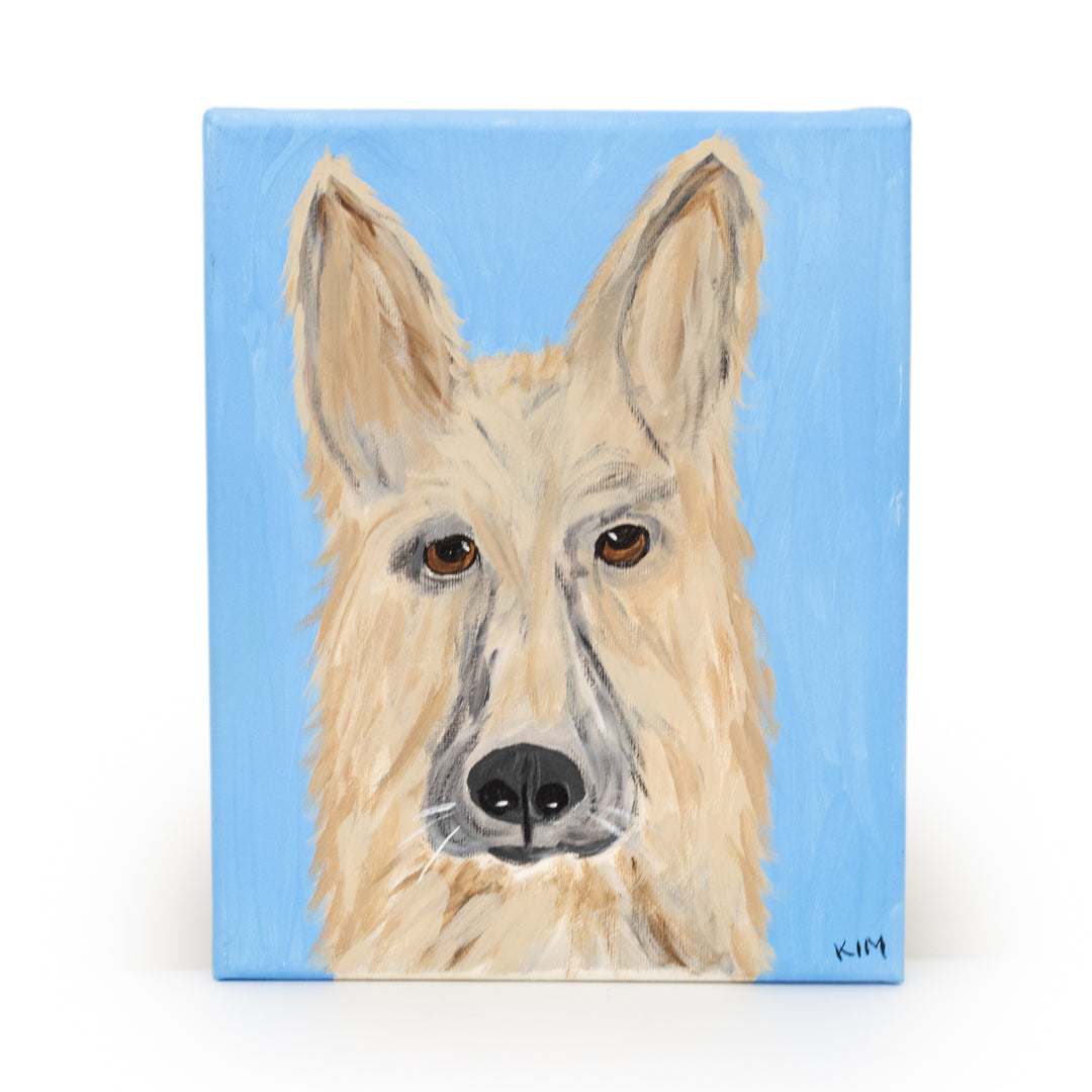 Ambrose the Dog Canvas Painting