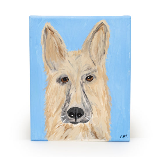 Ambrose the Dog Canvas Painting