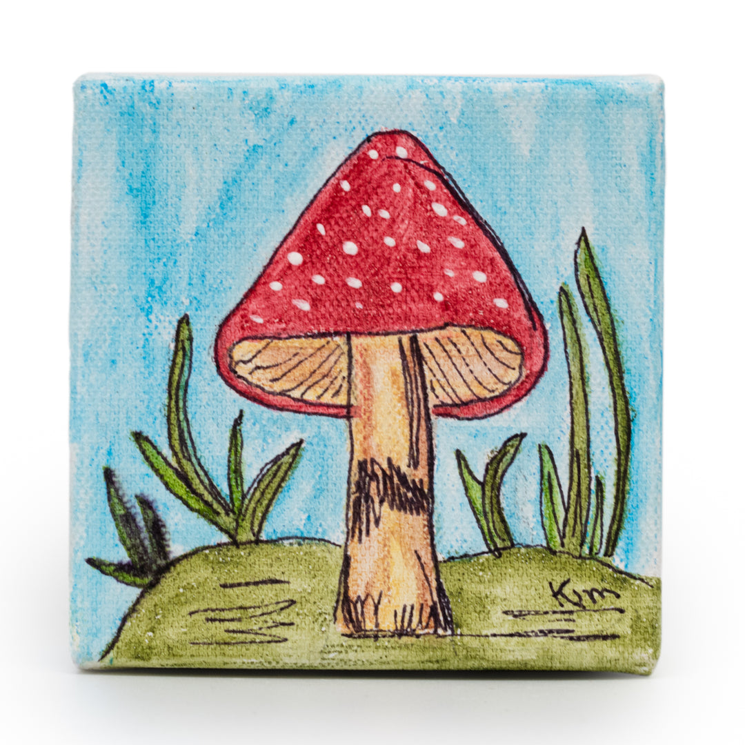 Mushroom Canvas Painting