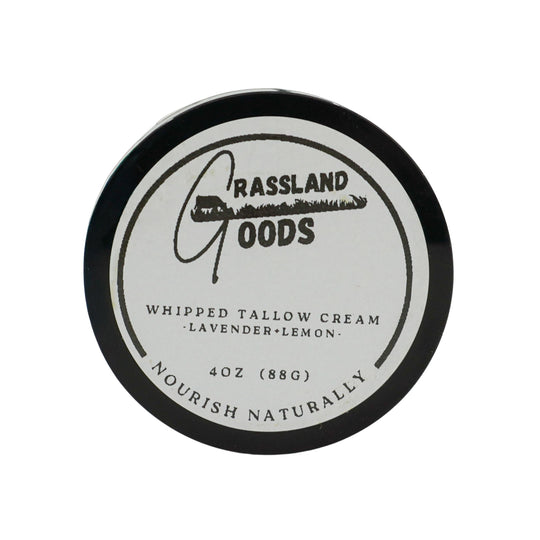 Whipped Tallow Cream | 4 oz | Lavender & Lemon | Grassland Goods