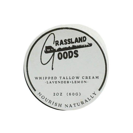 Whipped Tallow Cream | 2 oz | Lavender & Lemon | Grassland Goods