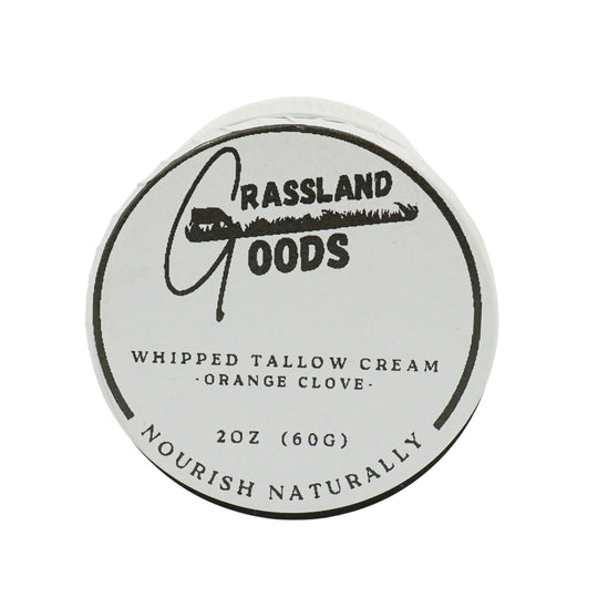 Whipped Tallow Cream | 2 oz | Orange Clove | Grassland Goods