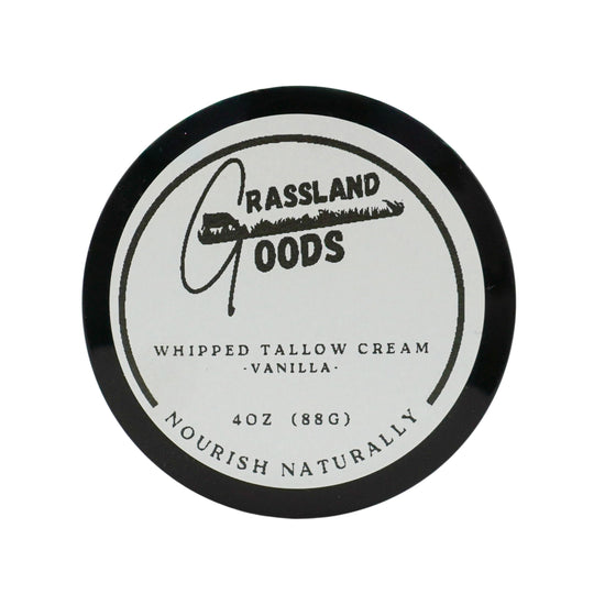 Whipped Tallow Cream | 4 oz | Vanilla | Grassland Goods