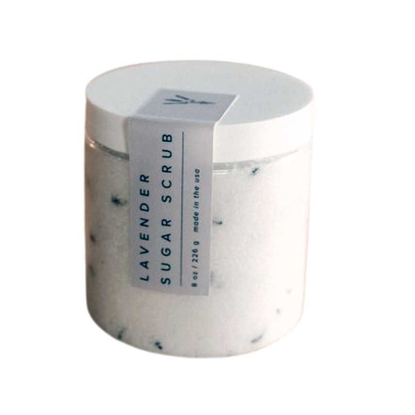 lavender sugar scrub by our lavender co