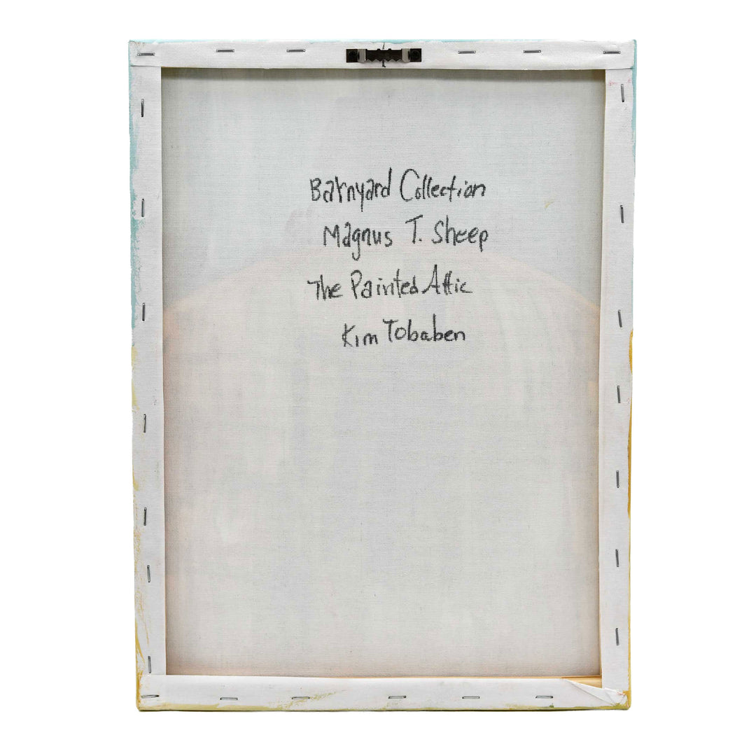 Unframed canvas with text on a white background