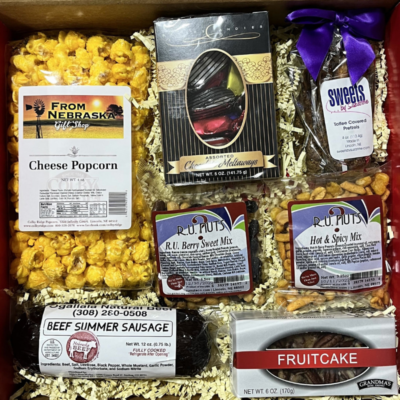 The Good Life Gift Box | Hand Assembled Gift Box | Nebraska Gift Box | Sweet and Salty Variety | Shipping Included