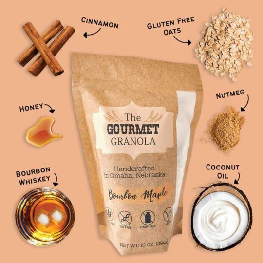 Gourmet Granola Bourbon Maple Ingredients