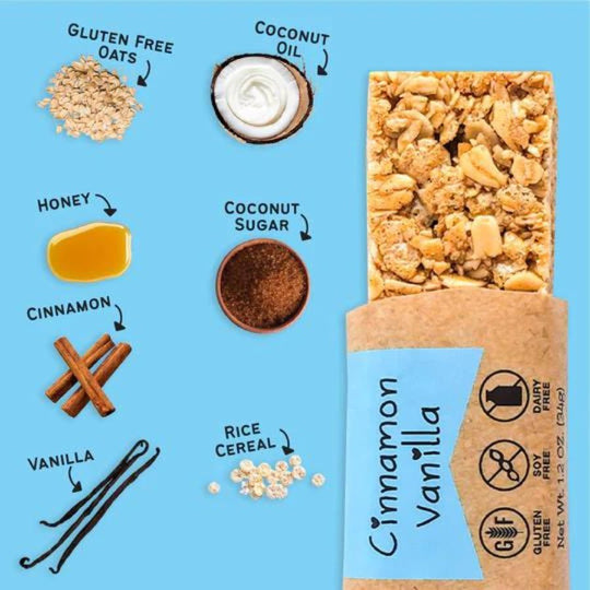 Cinnamon Vanilla Granola Bar Ingrdients