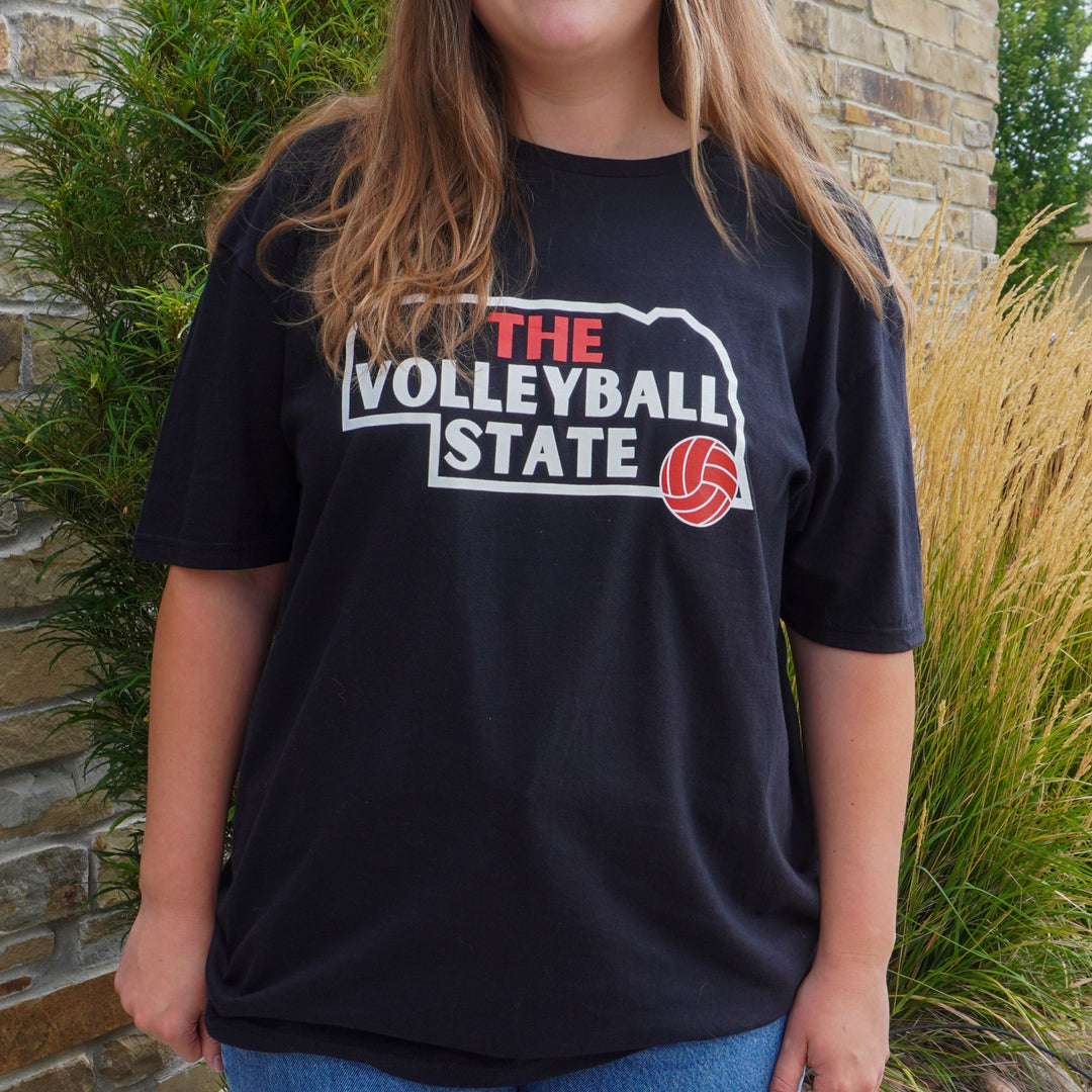 The Volleyball State T-Shirt | Multiple Sizes | Double Play Apparel & Engraving LLC
