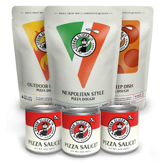 the WORX! + Sauce | Pizza Crust & Sauce Combo Pack | Urban Slicer Pizza Worx