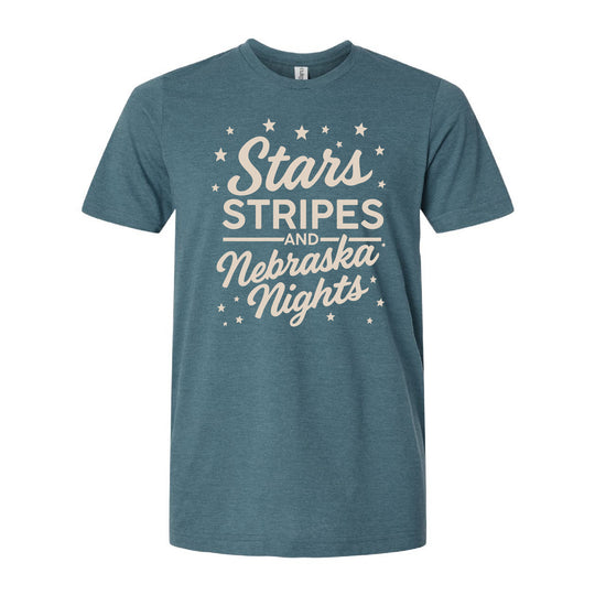 Nebraska Nights T-Shirt | Multiple Sizes | The Hex + The Hive