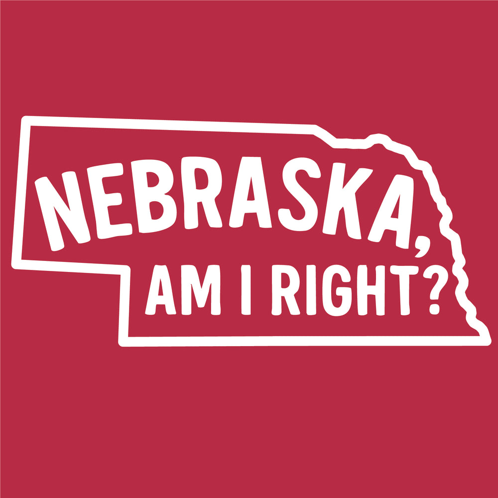 Nebraska, Am I Right? T-Shirt | Multiple Sizes | The Hex + The Hive