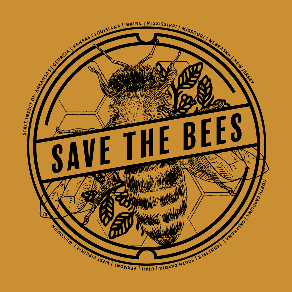 Save The Bees T-Shirt | Multiple Sizes | The Hex + The Hive