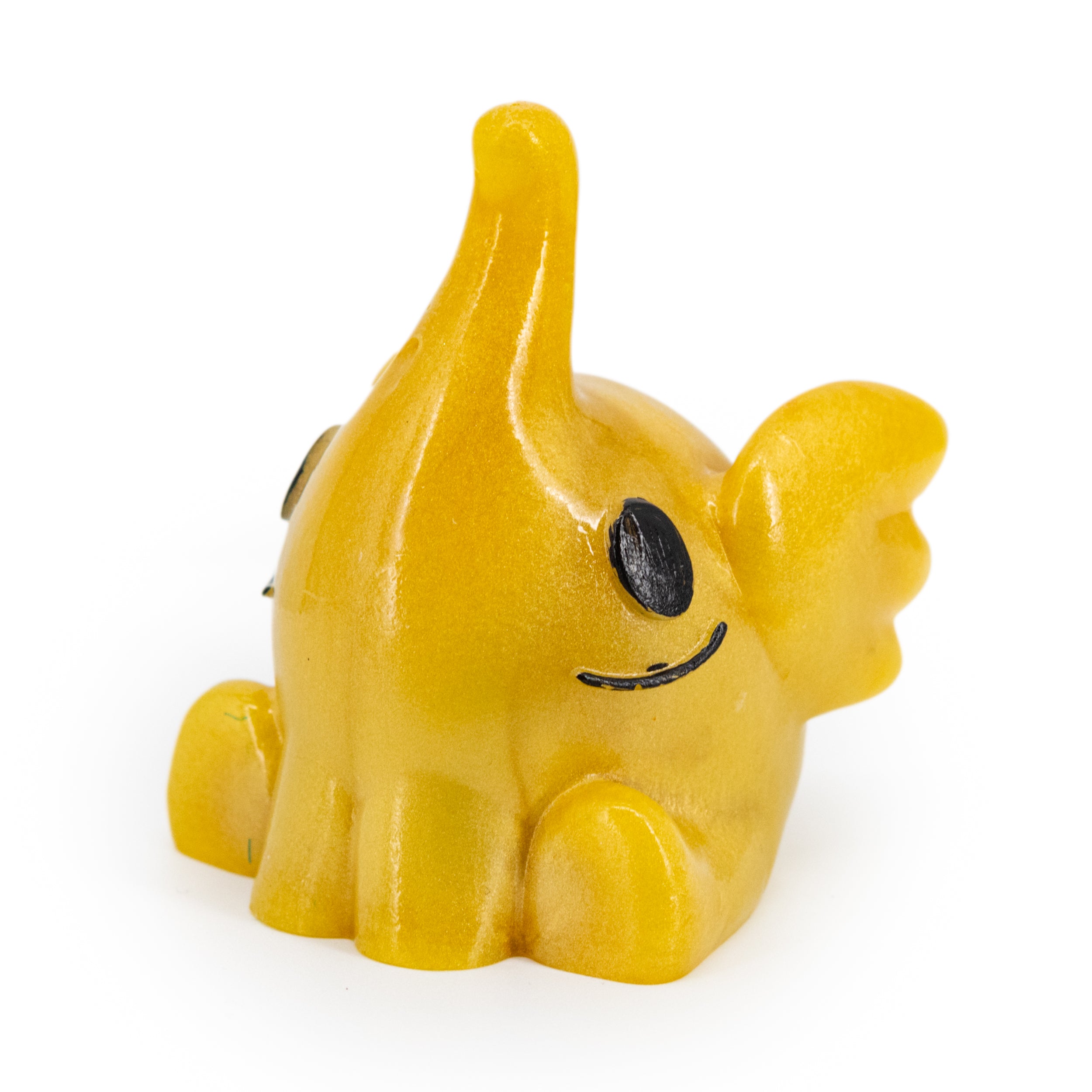 Yellow Resin Elephant 