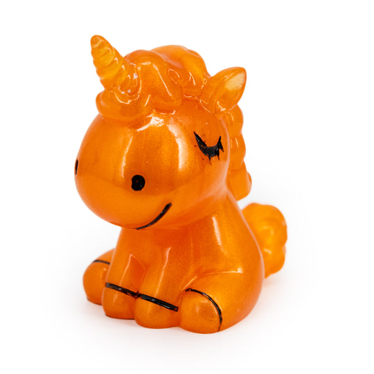 Orange Resin Unicorn 