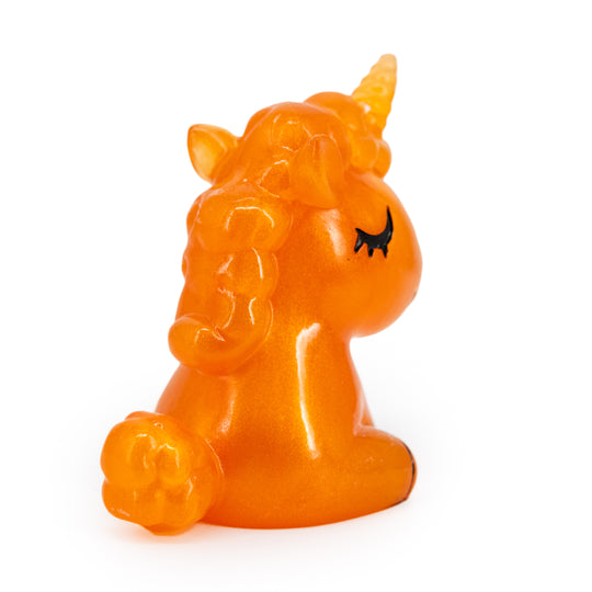 Orange Resin Unicorn 