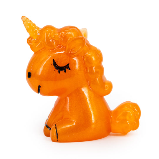 Orange Resin Unicorn 