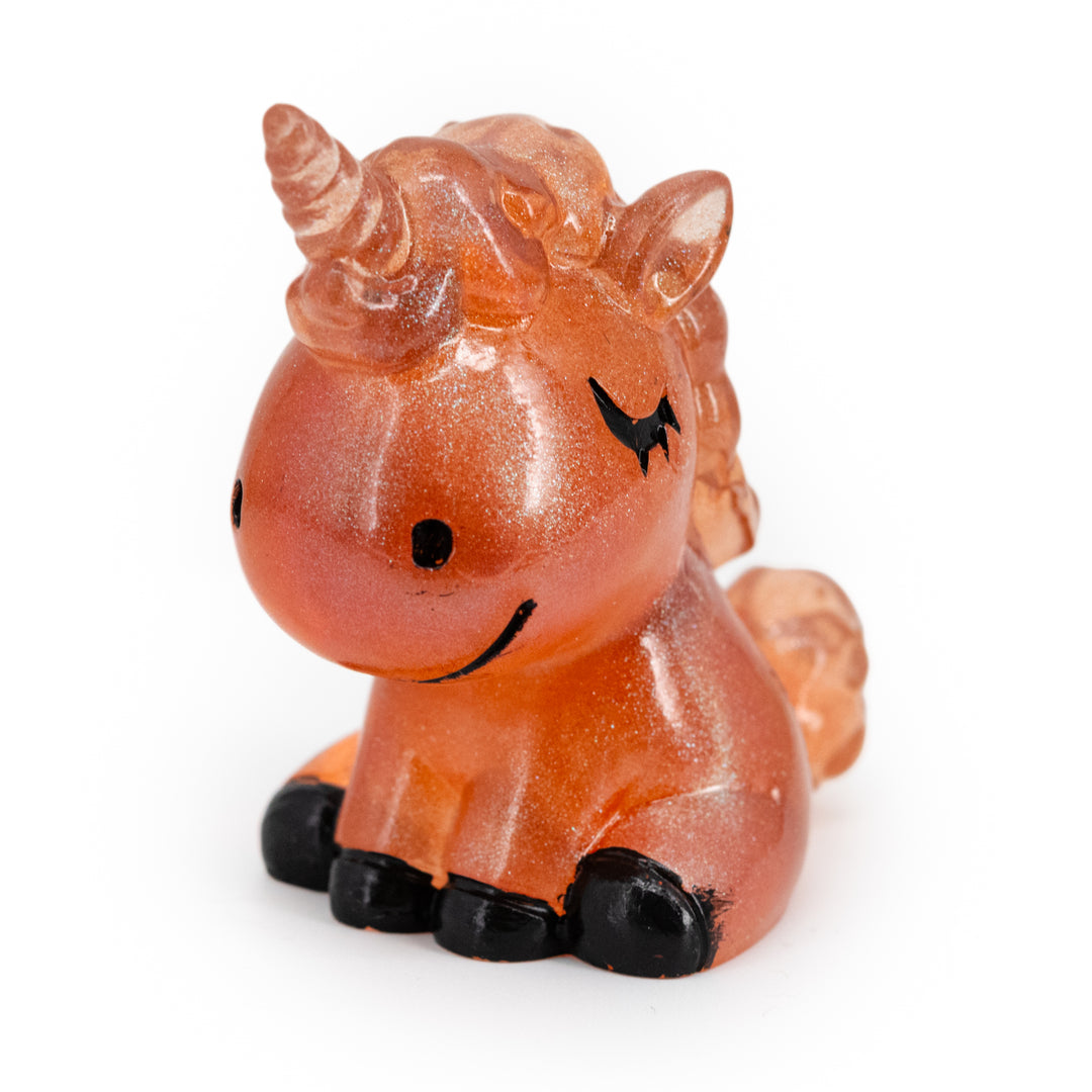 Peach Resin Unicorn 