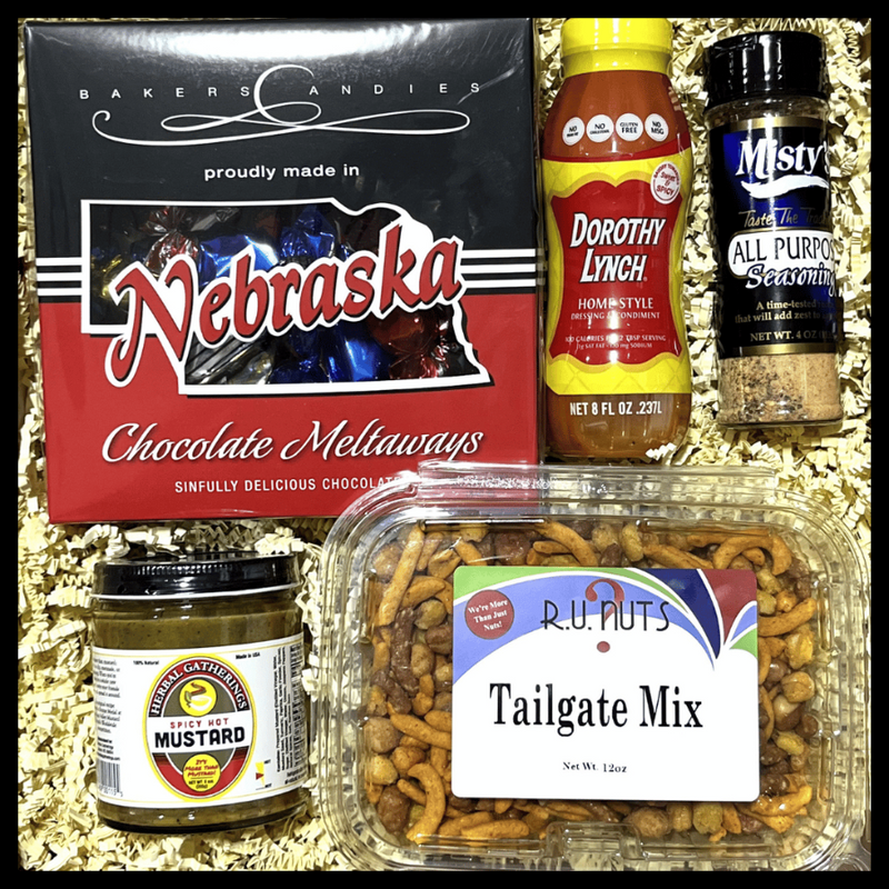 Touchdown Tailgate Gift Box | Hand Assembled Gift Box | Nebraska Gift Box | Sweet and Salty Variety | Shipping Included