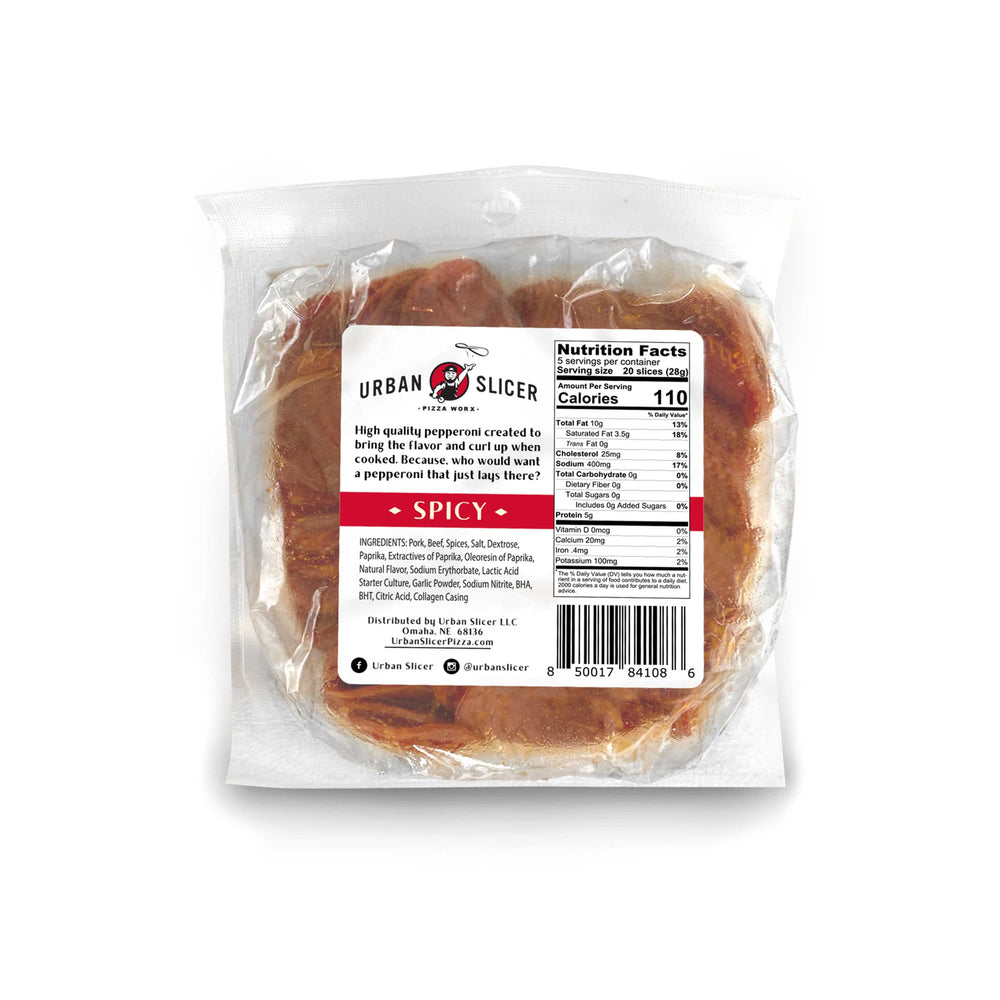Spicy Cupping Pepperoni | 5 oz. | Gluten Free | Urban Slicer Pizza Worx
