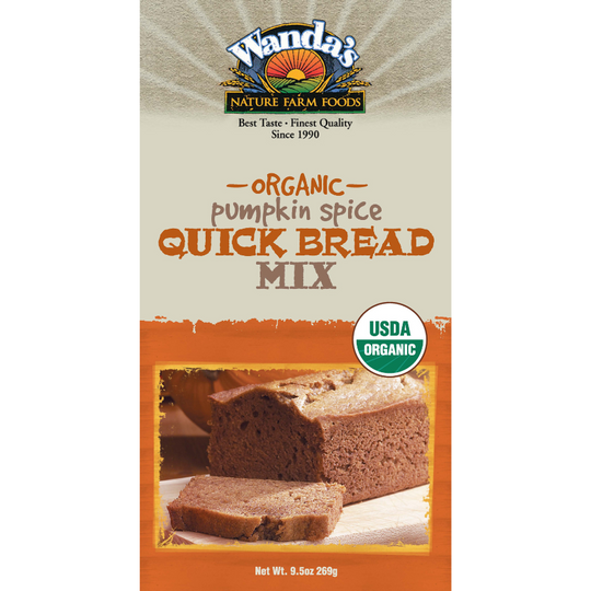 Pumpkin Bread Mix | 9.5 oz. | Organic | Fresh Pumpkin Bread | 2 Pack | Shipping Included | The Best Pumpkin Bread Mix | Delightful Taste | Moist & Soft | Rich Blend Of Seasonal Spices | 1402