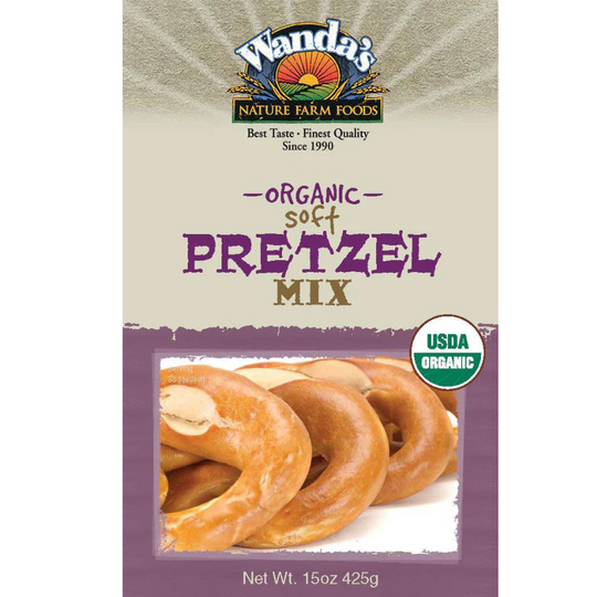 Soft Pretzel Mix | 15 oz. | Organic Mix | Hot, Soft, Salted Pretzels At The Comfort Of Your Own Home | Makes The Best Soft Pretzels | 6 Pack | Shipping Included | Easy Baking Fun For All Ages | Add Salt Or Cinnamon Sugar For Extra Flavor