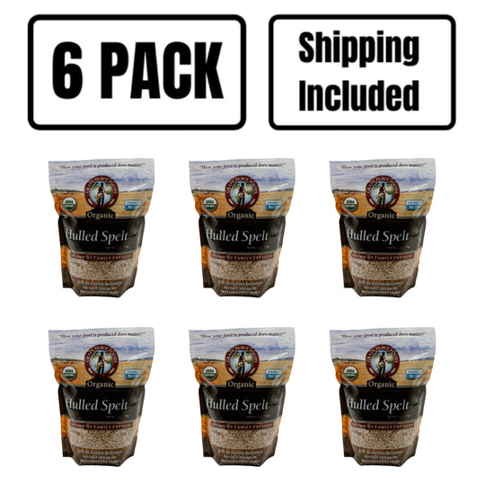 6 Pack Shipping Included Organic Hulled Spelt 2 lb. Bag