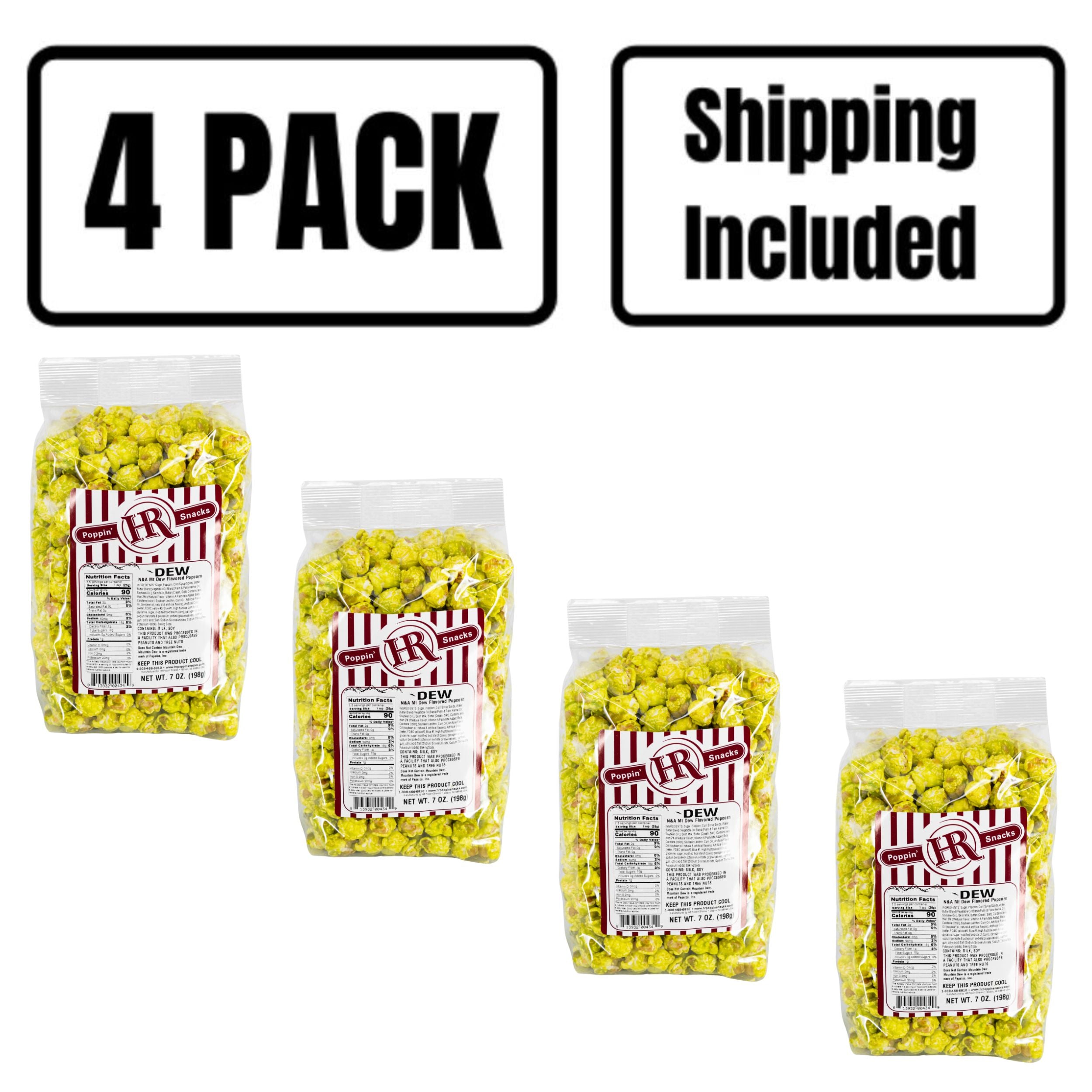 4 Pack Shipping Included Dew Popcorn 