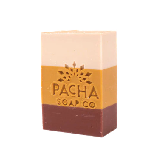 Frankincense Myrrh | 4 oz. Bar | Creamy, Bold Blend | Farm-Fresh Goat Milk Soap | Made in Hastings, NE | Pacha Soap Company